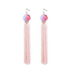 *50% OFF! Tassel dangle earrings pink blue gold bohemian retro Y2k fringe